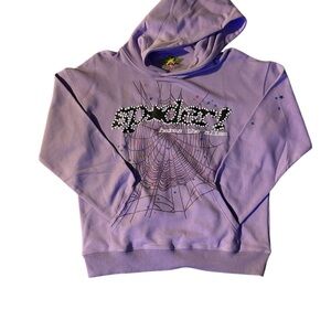 Purple Spider Web Hoodie